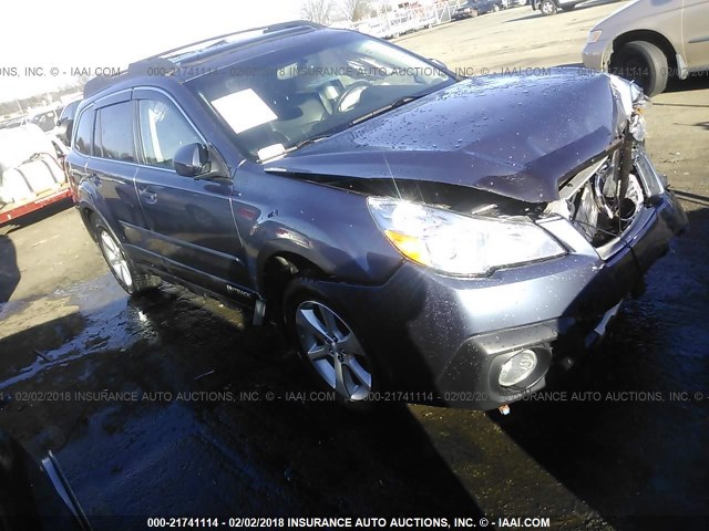 4S4BRCLC8E3258824 - 2014 SUBARU OUTBACK 2.5I LIMITED GRAY photo 1