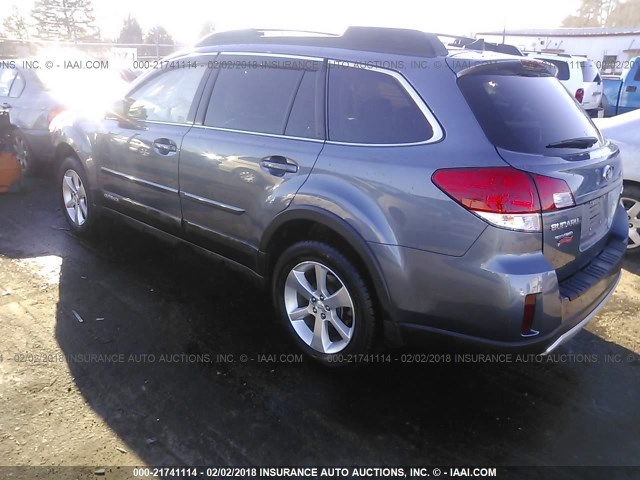 4S4BRCLC8E3258824 - 2014 SUBARU OUTBACK 2.5I LIMITED GRAY photo 3