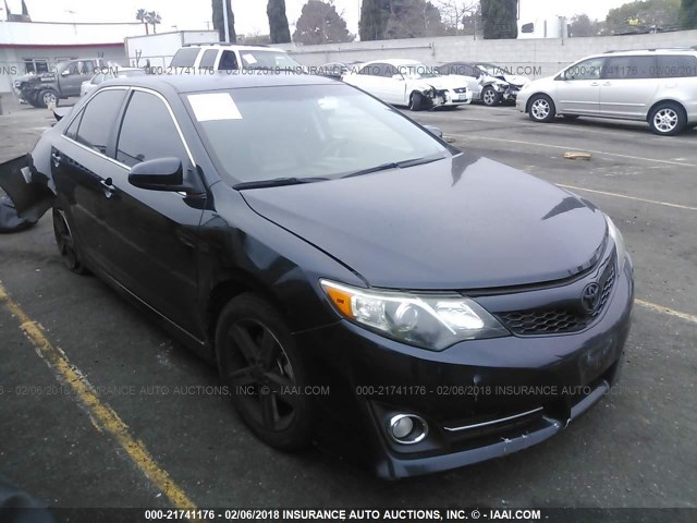 4T1BF1FK6DU661547 - 2013 TOYOTA CAMRY L/SE/LE/XLE BLACK photo 1