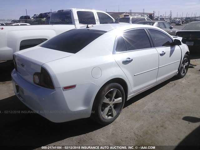 1G1ZC5E04CF192618 - 2012 CHEVROLET MALIBU 1LT 白色 照片 4