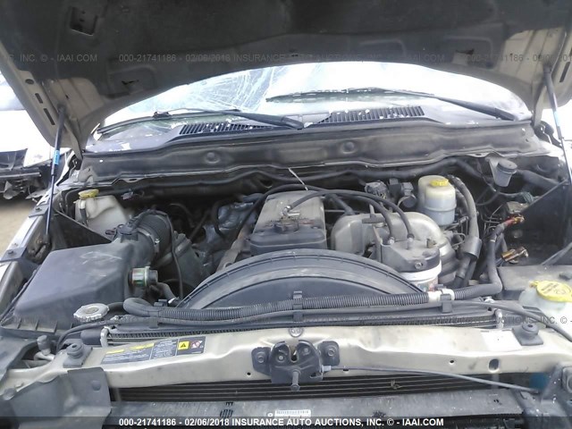 3D7KS28C65G861074 - 2005 DODGE RAM 2500 ST/SLT 银色 照片 10