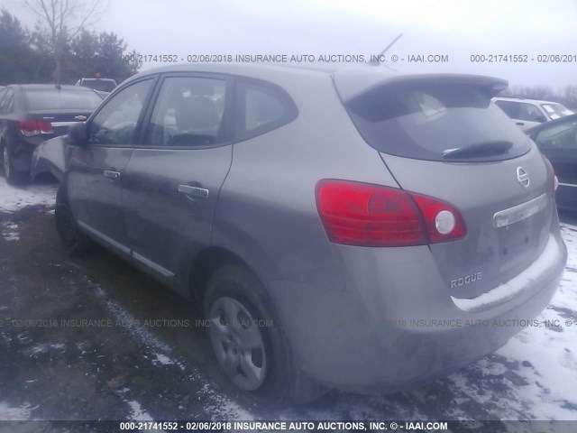 JN8AS5MV2BW282230 - 2011 NISSAN ROGUE S/SV/KROM GRAY photo 3