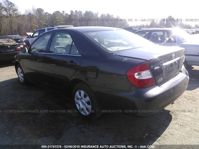 4T1BE32K13U189115 - 2003 TOYOTA CAMRY LE/XLE/SE BLACK photo 3