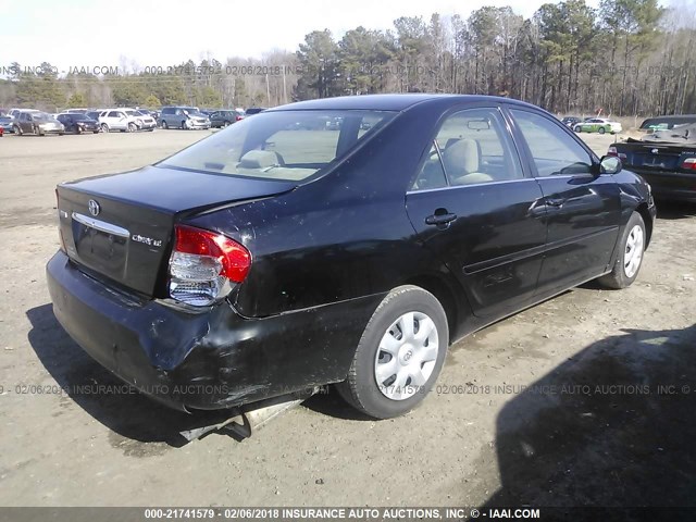 4T1BE32K13U189115 - 2003 TOYOTA CAMRY LE/XLE/SE BLACK photo 4