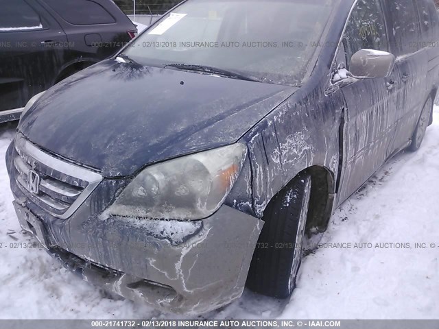 5FNRL38657B099340 - 2007 HONDA ODYSSEY EXL Dark Blue photo 6