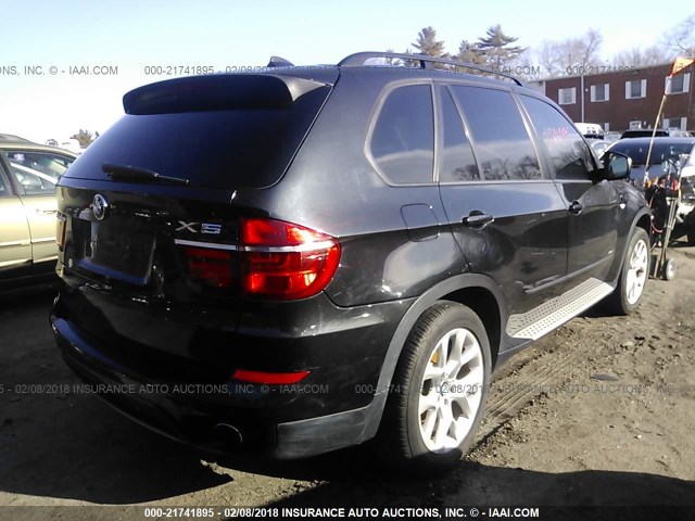 5UXZV4C56BL415105 - 2011 BMW X5 XDRIVE35I BLACK photo 4