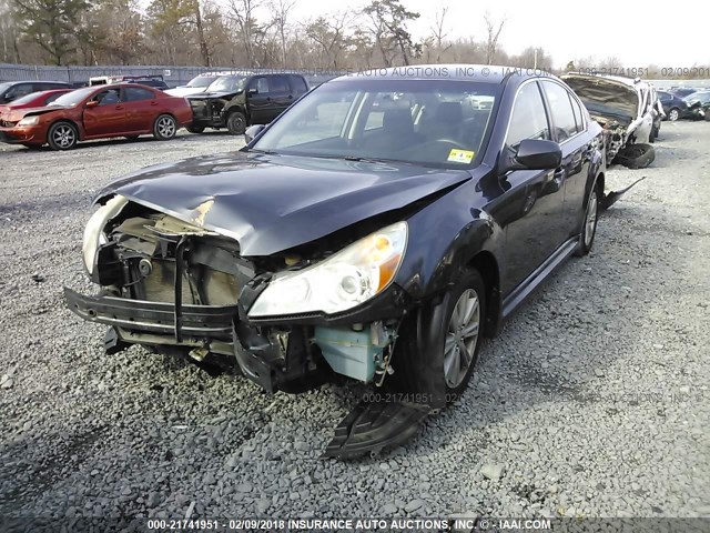 4S3BMBC63B3247944 - 2011 SUBARU LEGACY 2.5I PREMIUM GRAY photo 2