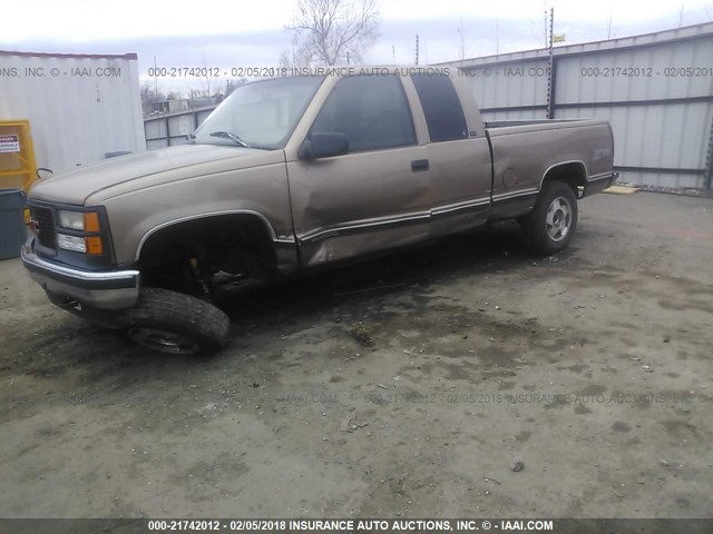 1GTEK19R7TE551265 - 1996 GMC SIERRA K1500 TAN photo 2