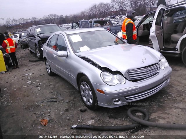 WDBRF56H36F755597 - 2006 MERCEDES-BENZ C 350 SILVER photo 1