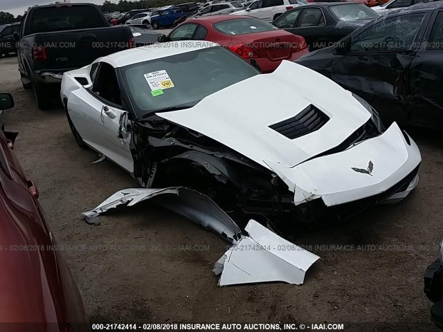 1G1YB2D72E5003971 - 2014 CHEVROLET CORVETTE STINGRAY/1LT WHITE photo 1