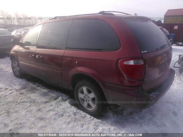 2D4GP44L97R118864 - 2007 DODGE GRAND CARAVAN SXT MAROON photo 3