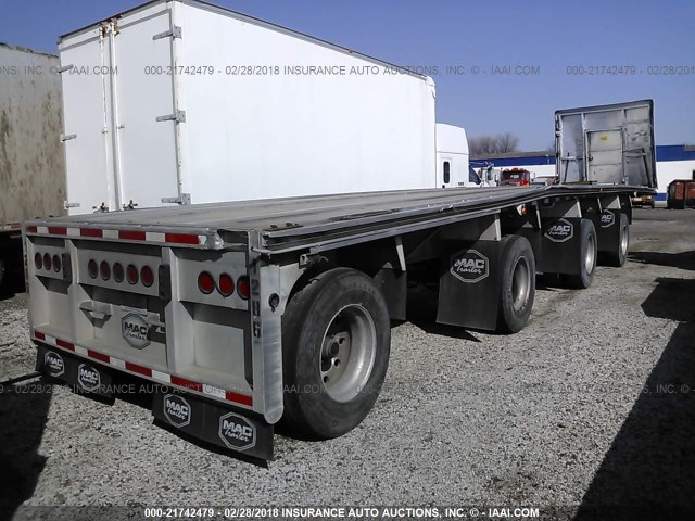 5MAPA4822CA022386 - 2012 MAC TRAILER MFG FLATBED  SILVER photo 4