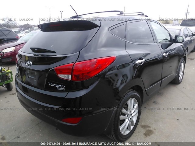 KM8JU3AC3CU470535 - 2012 HYUNDAI TUCSON GLS/LIMITED BLACK photo 4