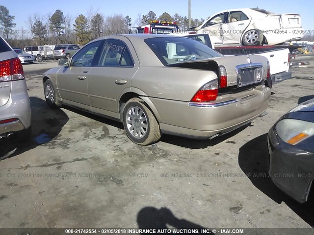 1LNHM86S94Y686041 - 2004 LINCOLN LS 金色 照片 3