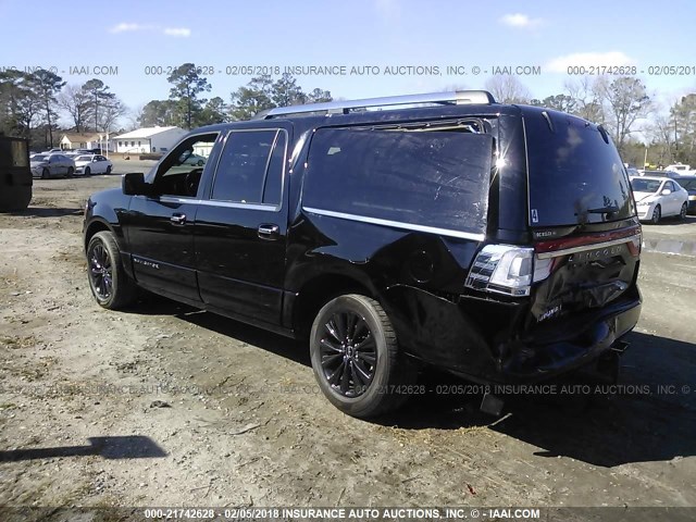 5LMJJ3HT0GEL12004 - 2016 LINCOLN NAVIGATOR L/SELECT 黑色 照片 3