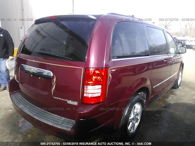 2A8HR54129R665308 - 2009 CHRYSLER TOWN & COUNTRY TOURING RED photo 4