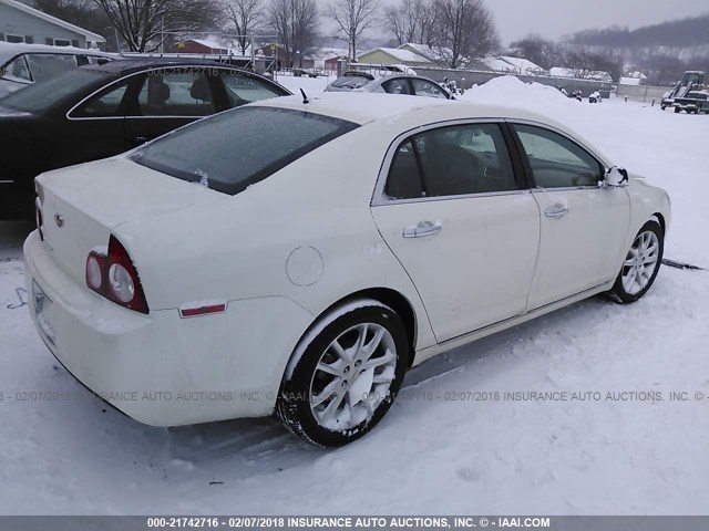 1G1ZE5E18BF276927 - 2011 CHEVROLET MALIBU LTZ 白色 照片 4