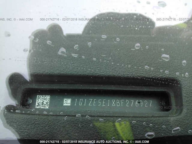 1G1ZE5E18BF276927 - 2011 CHEVROLET MALIBU LTZ 白色 照片 9