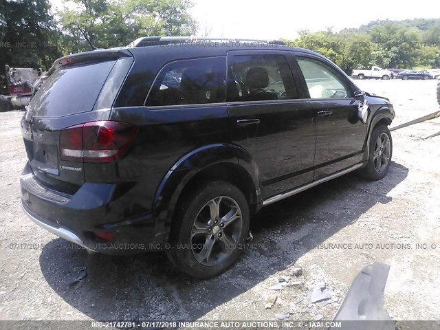 3C4PDDGG9FT608768 - 2015 DODGE JOURNEY CROSSROAD BLACK photo 4