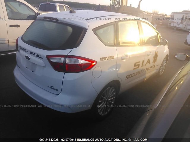 1FADP5AU2FL120309 - 2015 FORD C-MAX SE WHITE photo 4