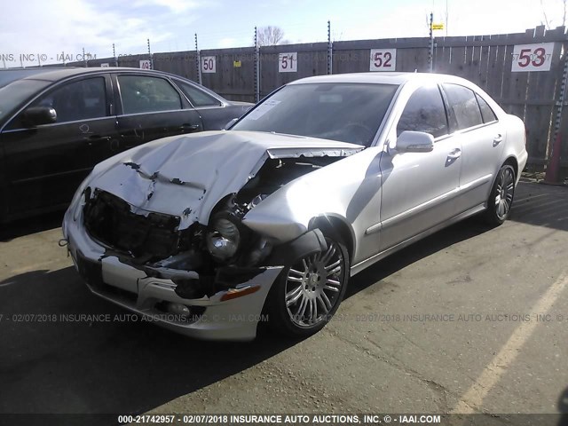 WDBUF87X28B212933 - 2008 MERCEDES-BENZ E 350 4MATIC SILVER photo 2