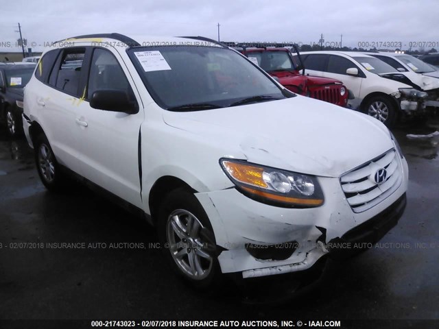 5NMSGDAB1AH376624 - 2010 HYUNDAI SANTA FE GLS WHITE photo 1