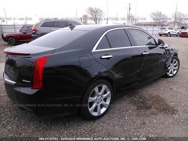 1G6AA5RXXD0128947 - 2013 CADILLAC ATS BLACK photo 4