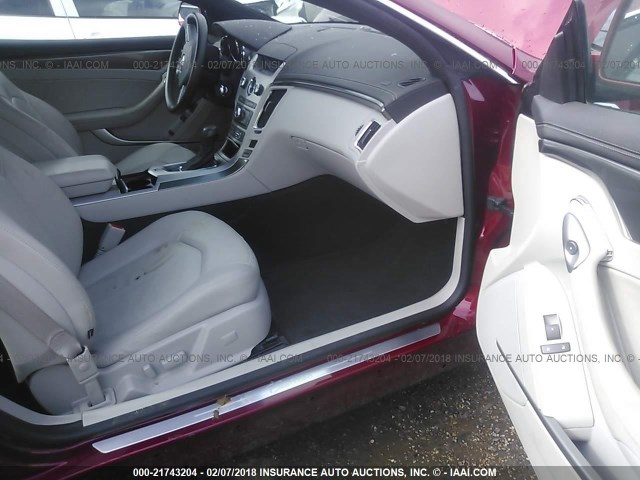 1G6DA1E34D0117659 - 2013 CADILLAC CTS RED photo 5