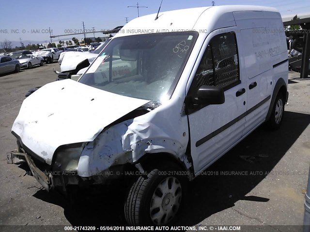 NM0LS7CN1AT026501 - 2010 FORD TRANSIT CONNECT XL WHITE photo 2