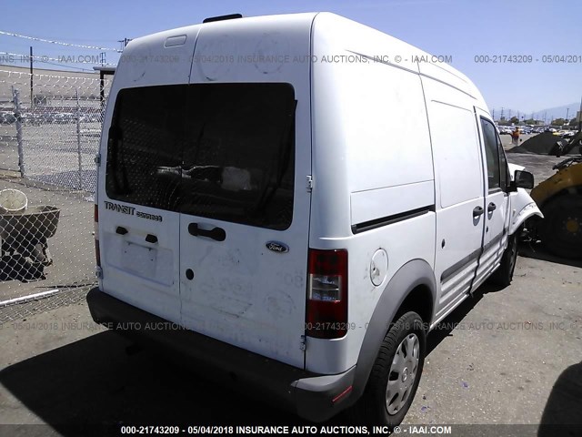 NM0LS7CN1AT026501 - 2010 FORD TRANSIT CONNECT XL WHITE photo 4
