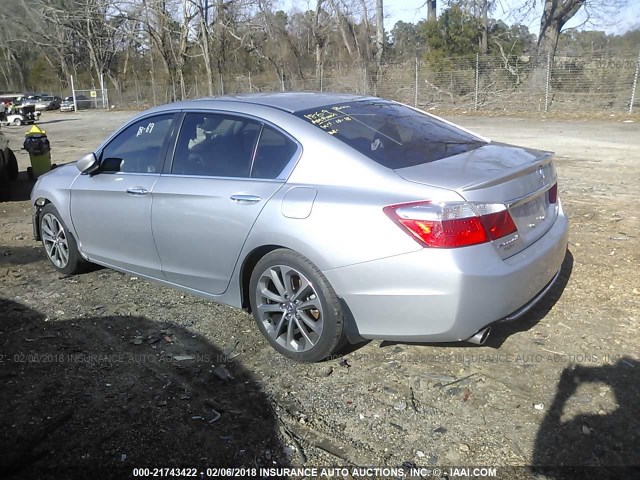 1HGCR2F5XFA061894 - 2015 HONDA ACCORD SPORT SILVER photo 3