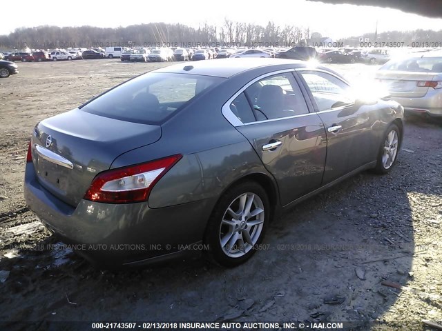 1N4AA5AP7AC807910 - 2010 NISSAN MAXIMA S/SV GRAY photo 4