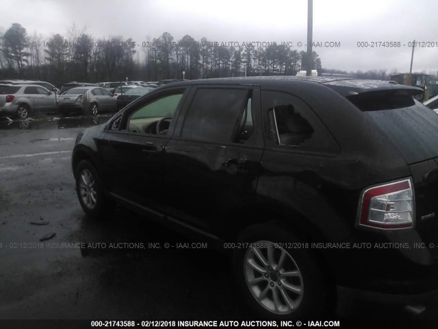 2FMDK48C67BB43766 - 2007 FORD EDGE SEL BLACK photo 6