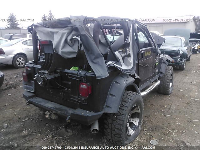 1J4FA49S41P374116 - 2001 JEEP WRANGLER / TJ SPORT BLACK photo 4