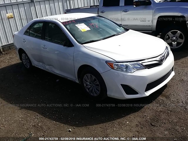 4T4BF1FK1CR196003 - 2012 TOYOTA CAMRY SE/LE/XLE WHITE photo 1