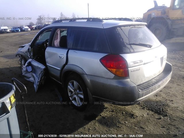 4S4BP67C956376963 - 2005 SUBARU LEGACY OUTBACK 2.5 XT LIMITED SILVER photo 3