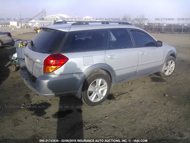 4S4BP67C956376963 - 2005 SUBARU LEGACY OUTBACK 2.5 XT LIMITED SILVER photo 4