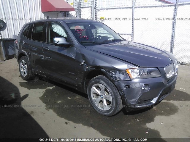 5UXWX5C5XCL720899 - 2012 BMW X3 XDRIVE28I GRAY photo 1