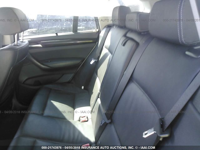 5UXWX5C5XCL720899 - 2012 BMW X3 XDRIVE28I ნაცრისფერი ფოტო 8