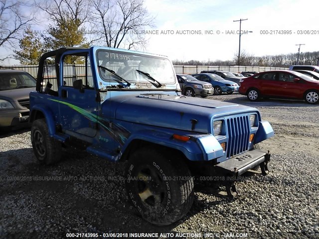 1J4FY29S3PP205536 - 1993 JEEP WRANGLER / YJ  BLUE photo 1