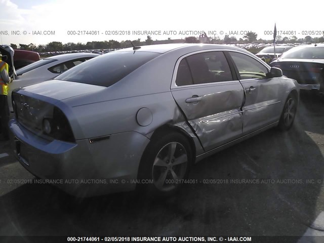 1G1ZC5E12BF141965 - 2011 CHEVROLET MALIBU 1LT 银色 照片 4