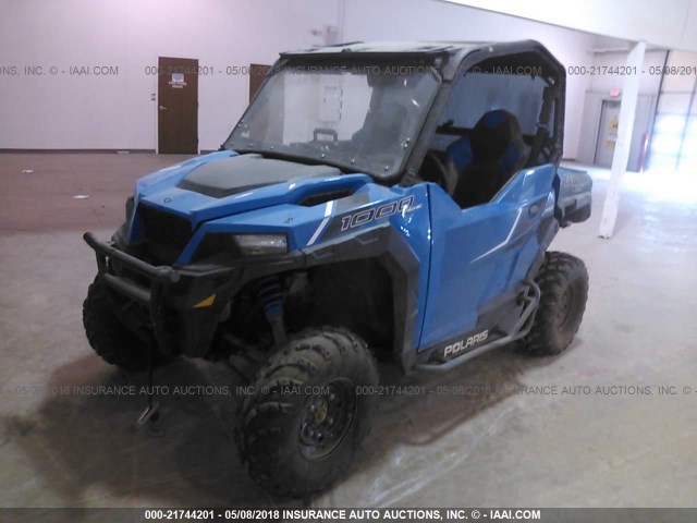 3NSRGE999GH860446 - 2016 POLARIS GENERAL 1000 EPS BLUE photo 2