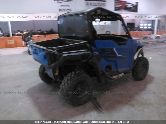 3NSRGE999GH860446 - 2016 POLARIS GENERAL 1000 EPS BLUE photo 4