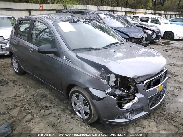 KL1TD6DE8AB096337 - 2010 CHEVROLET AVEO LS/LT GRAY photo 1