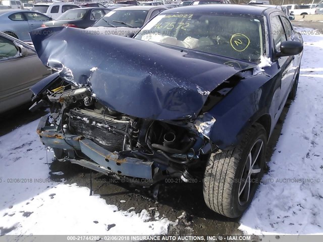 2B3KA43G56H467572 - 2006 DODGE CHARGER SE/SXT BLUE photo 6