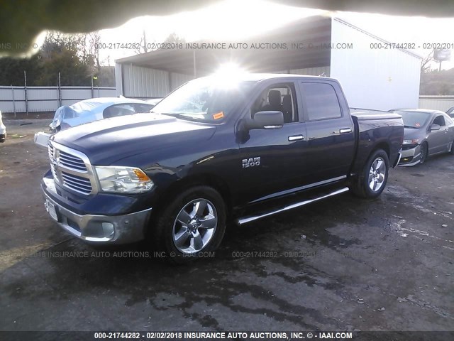 1C6RR6LG3GS324459 - 2016 RAM 1500 SLT BLUE photo 2