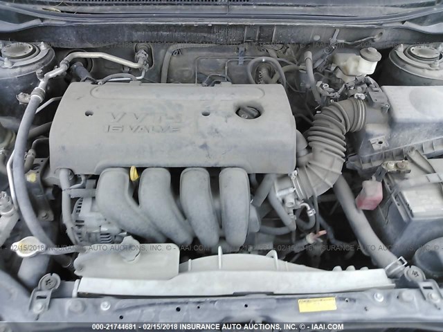 2T1KR32E16C611209 - 2006 TOYOTA COROLLA MATRIX XR BLACK photo 10