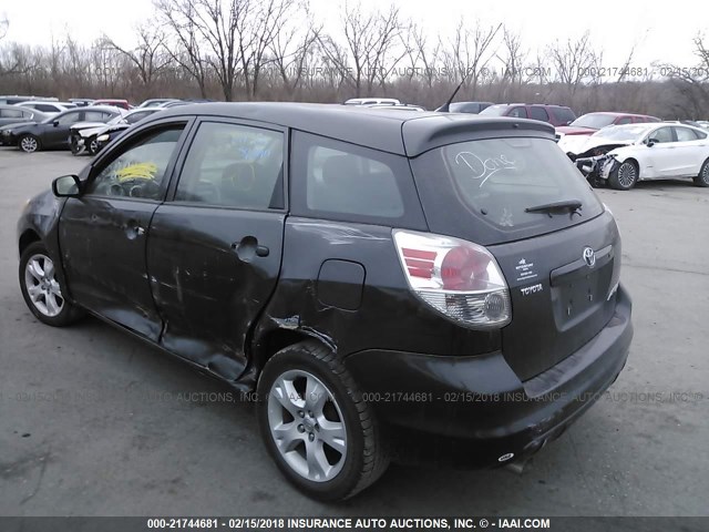 2T1KR32E16C611209 - 2006 TOYOTA COROLLA MATRIX XR BLACK photo 3