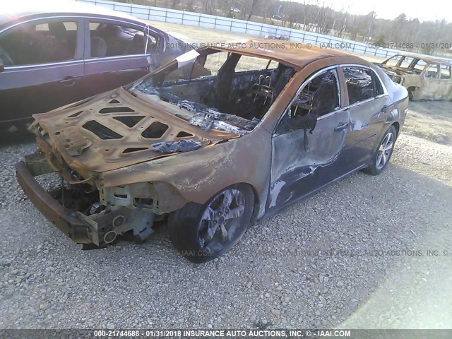 1G1ZC5EU8BF353814 - 2011 CHEVROLET MALIBU 1LT 黑色 照片 2