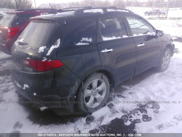 5J8TB18577A011189 - 2007 ACURA RDX TECHNOLOGY BLACK photo 4